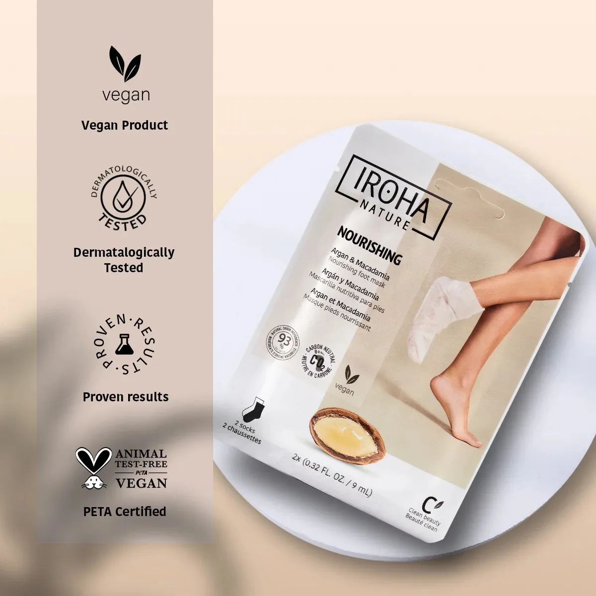 - Nourishing Foot Mask with Argan & Macadamian Oil (1 Pair)
