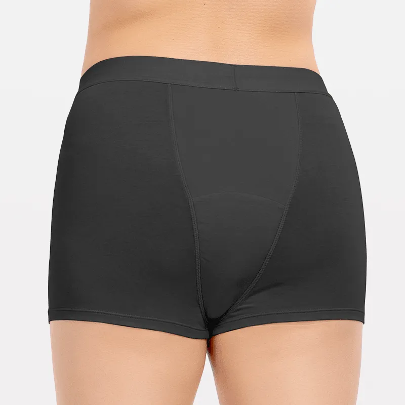 【1 ORDER 3 SIZES】Beautikini Stretch Seamless Heavy Flow Boyshort Period Underwear