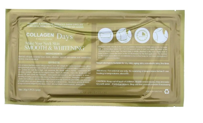 10pcs Women whitening Anti-Aging Neck Mask beauty health whey protein Moisturzing personal skin care to a peeling free shipping