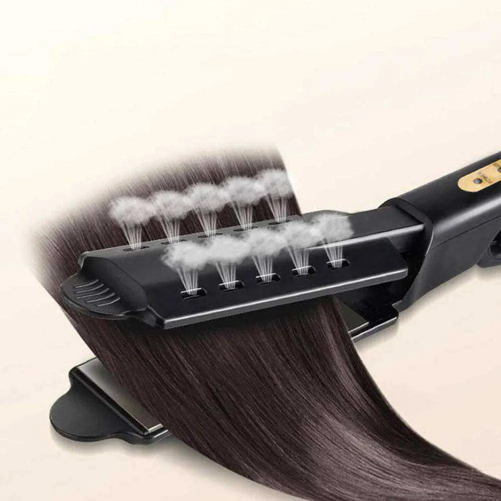 110-240V Professional Ceramic Hair Straightening Iron Temperature Control