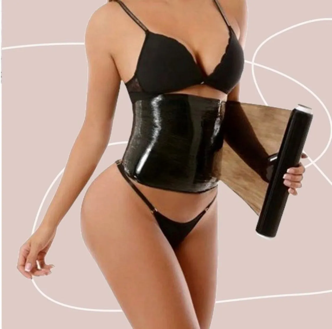 25 Steel Bones Waist Trainer/ Hot Sweat Gel/ Osmotic Slimming Wrap