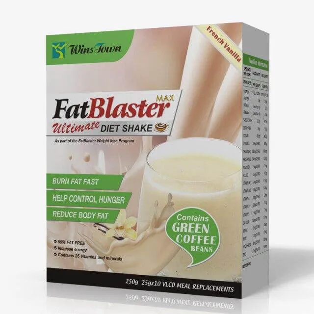 25g*10bags Fat Blaster Diet Shake Meal Fat Blaster Slimming Shake for Meal Replacement Powder Weight Loss Products Tea Detox