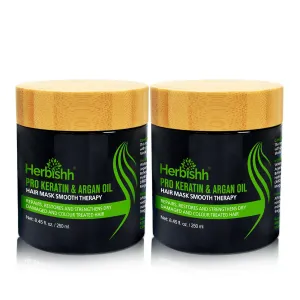 2pcs Keratin Argan Hair Mask - Herbishh