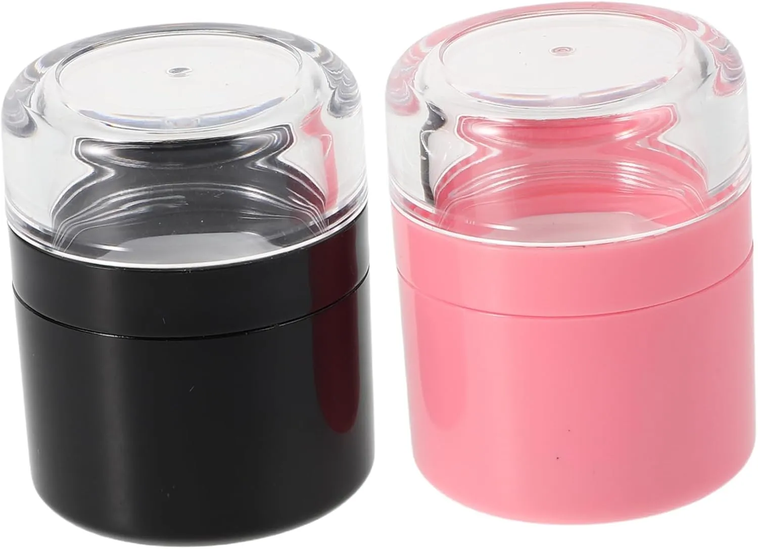 2pcs Reusable Loose Powder Box with Mirror Empty Powder Container for Hairline Coverage Travel-friendly Makeup for Daily Use Includes Dusting Puff for Seamless Application