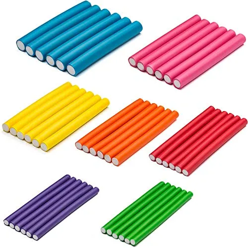 42-pack 7" Flexible Curling Rods