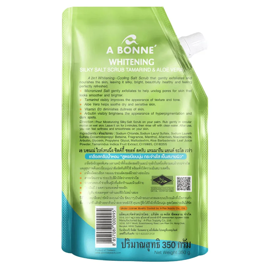 A Bonne Whitening Silky Salt Scrub Tamarind & Aloe Vera (Thailand) - 350g