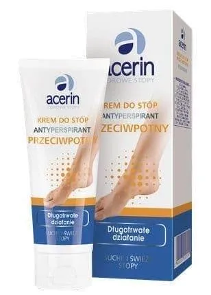ACERIN Foot cream perspirant antiperspirant 75ml, antiperspirant for feet