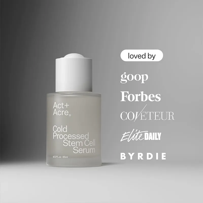 Act Acre Cold Processed Stem Cell Serum