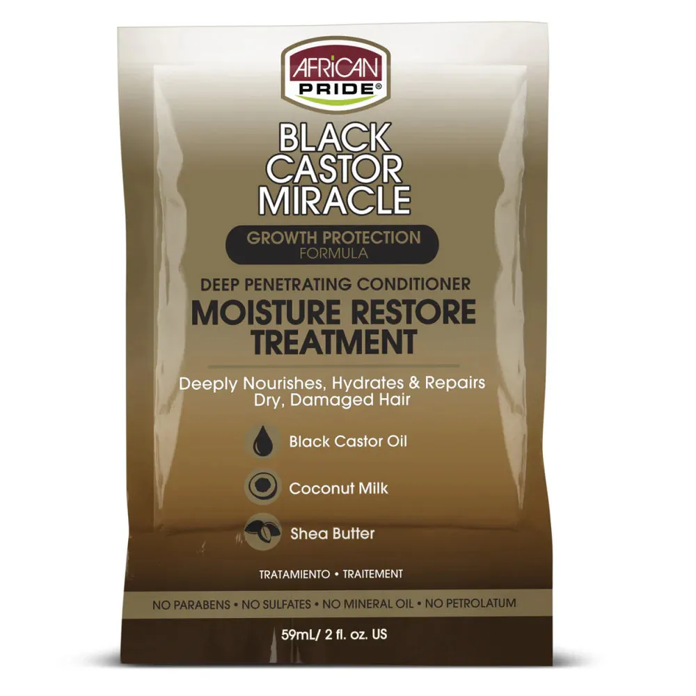 African Pride Black Castor Growth Protection Moisture Restore Treatment 56g