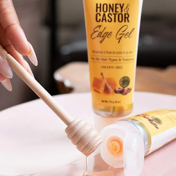 Africas Best Originals Honey And Castor Edge Gel 114g