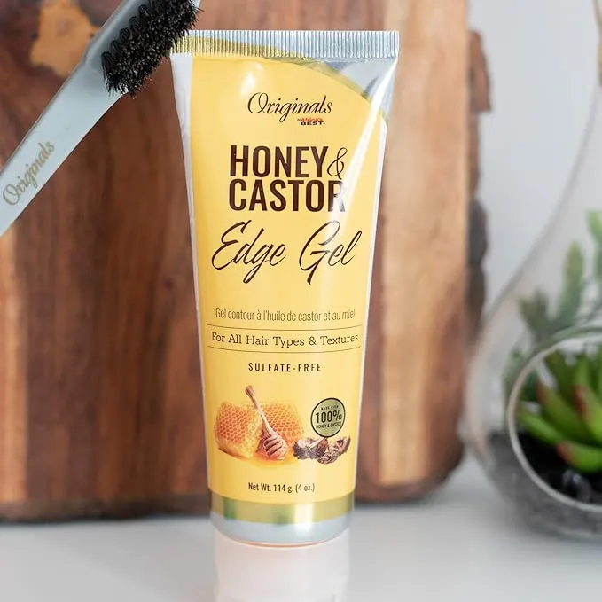 Africas Best Originals Honey And Castor Edge Gel 114g