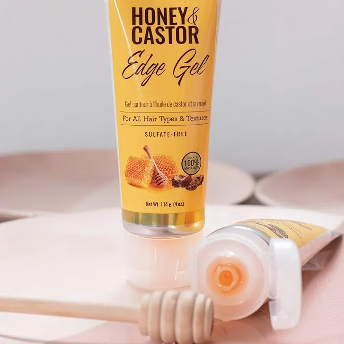 Africas Best Originals Honey And Castor Edge Gel 114g