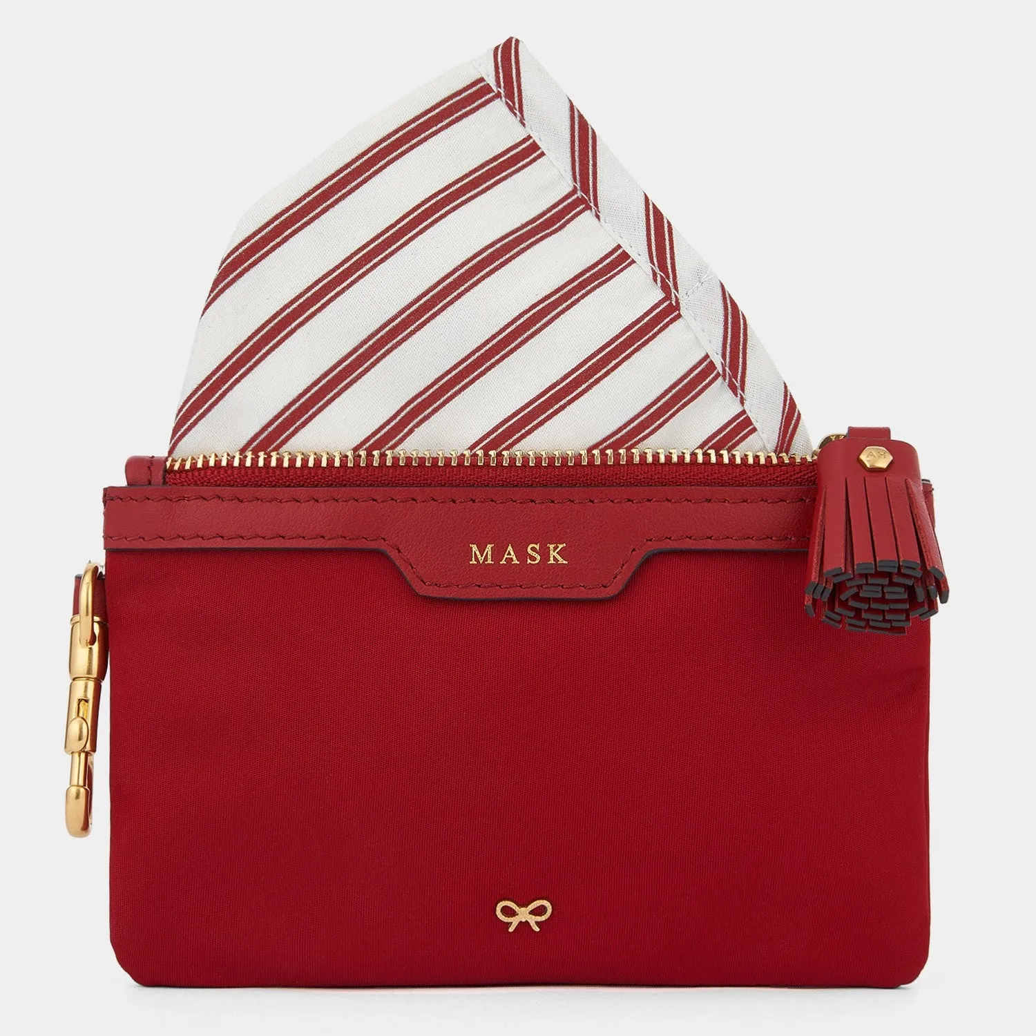 AH Mask and Pouch in Red Recycled Nylon