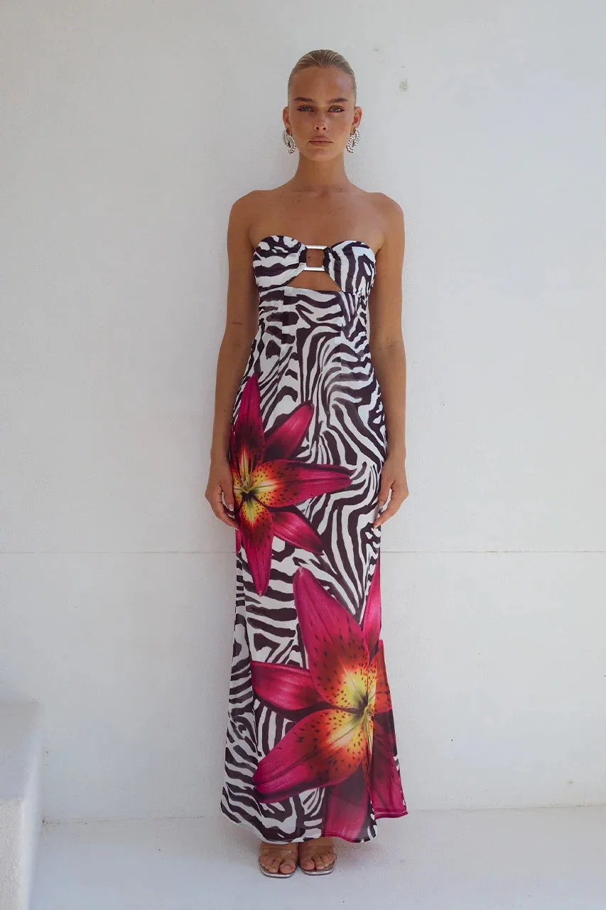 ALESSIA MAXI ZEBRA FLORAL