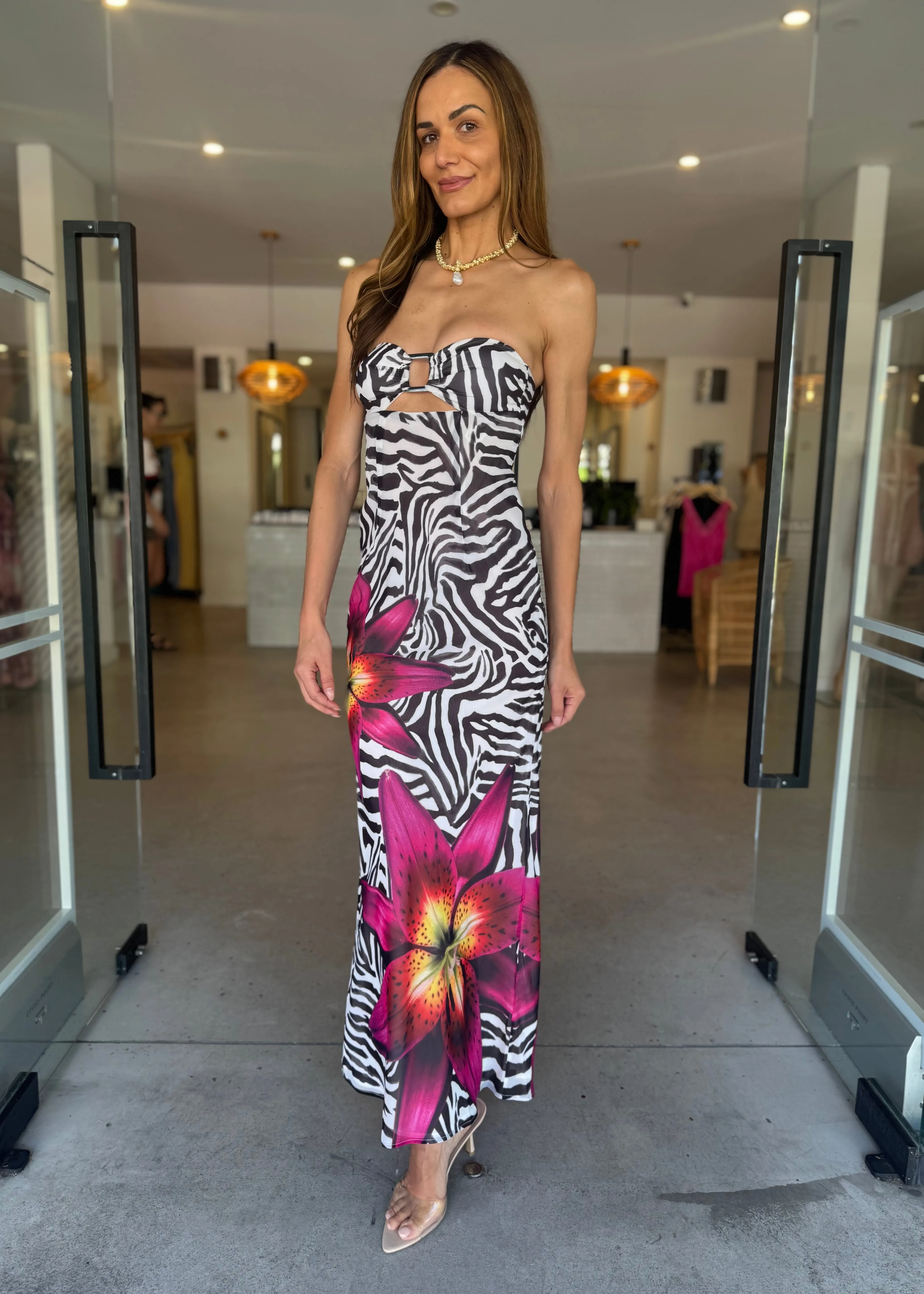 ALESSIA MAXI ZEBRA FLORAL