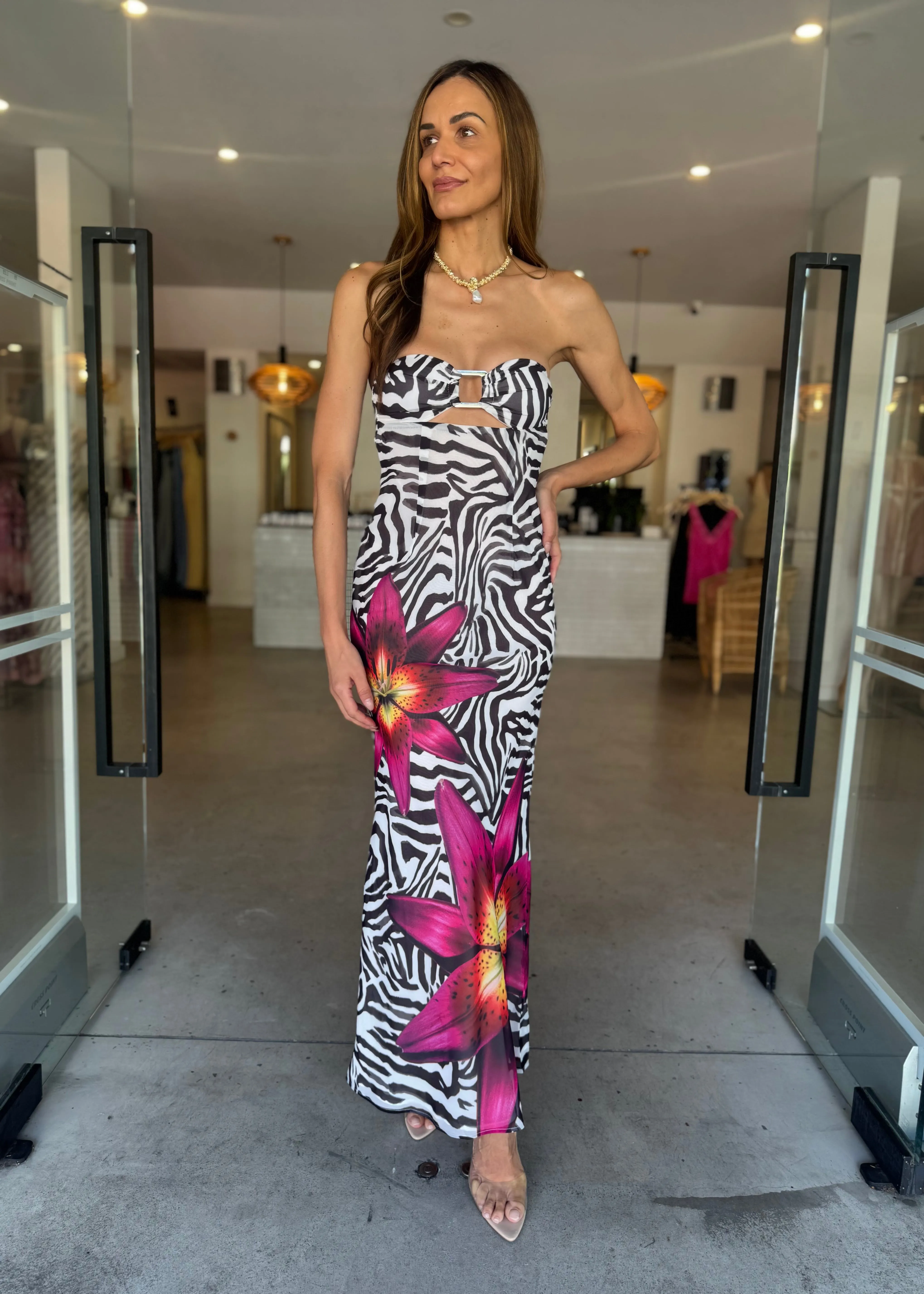 ALESSIA MAXI ZEBRA FLORAL
