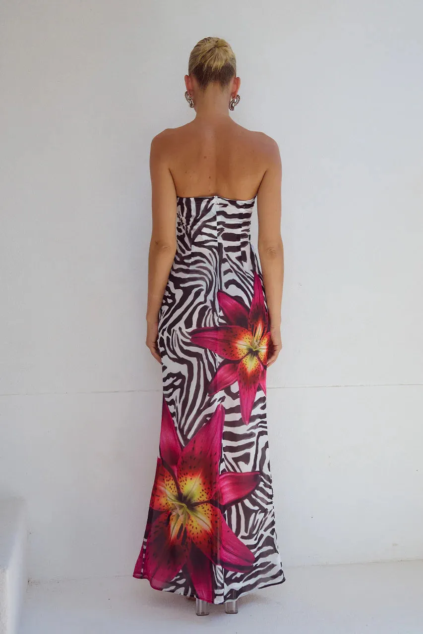 ALESSIA MAXI ZEBRA FLORAL