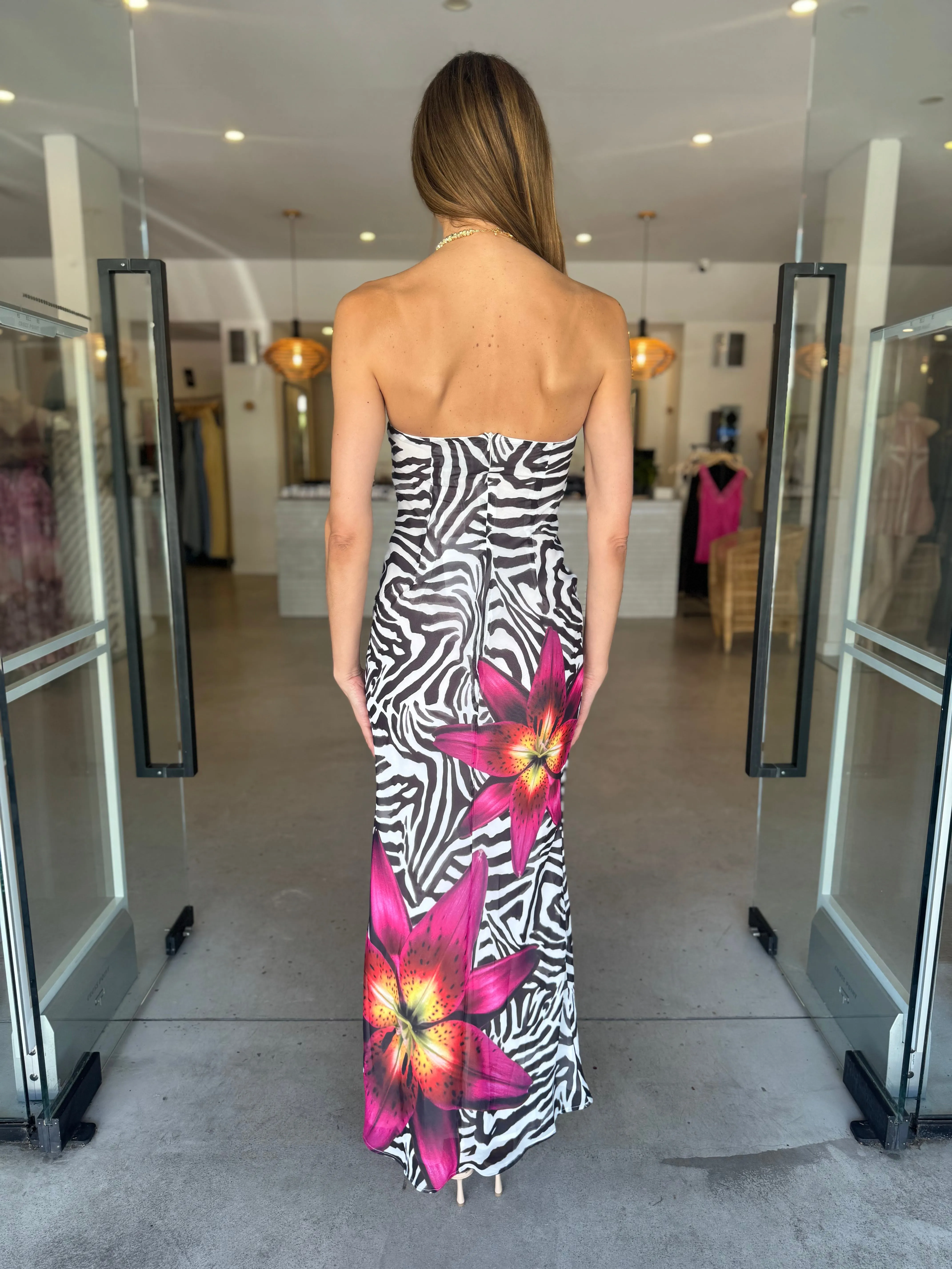 ALESSIA MAXI ZEBRA FLORAL