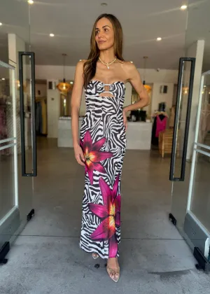 ALESSIA MAXI ZEBRA FLORAL