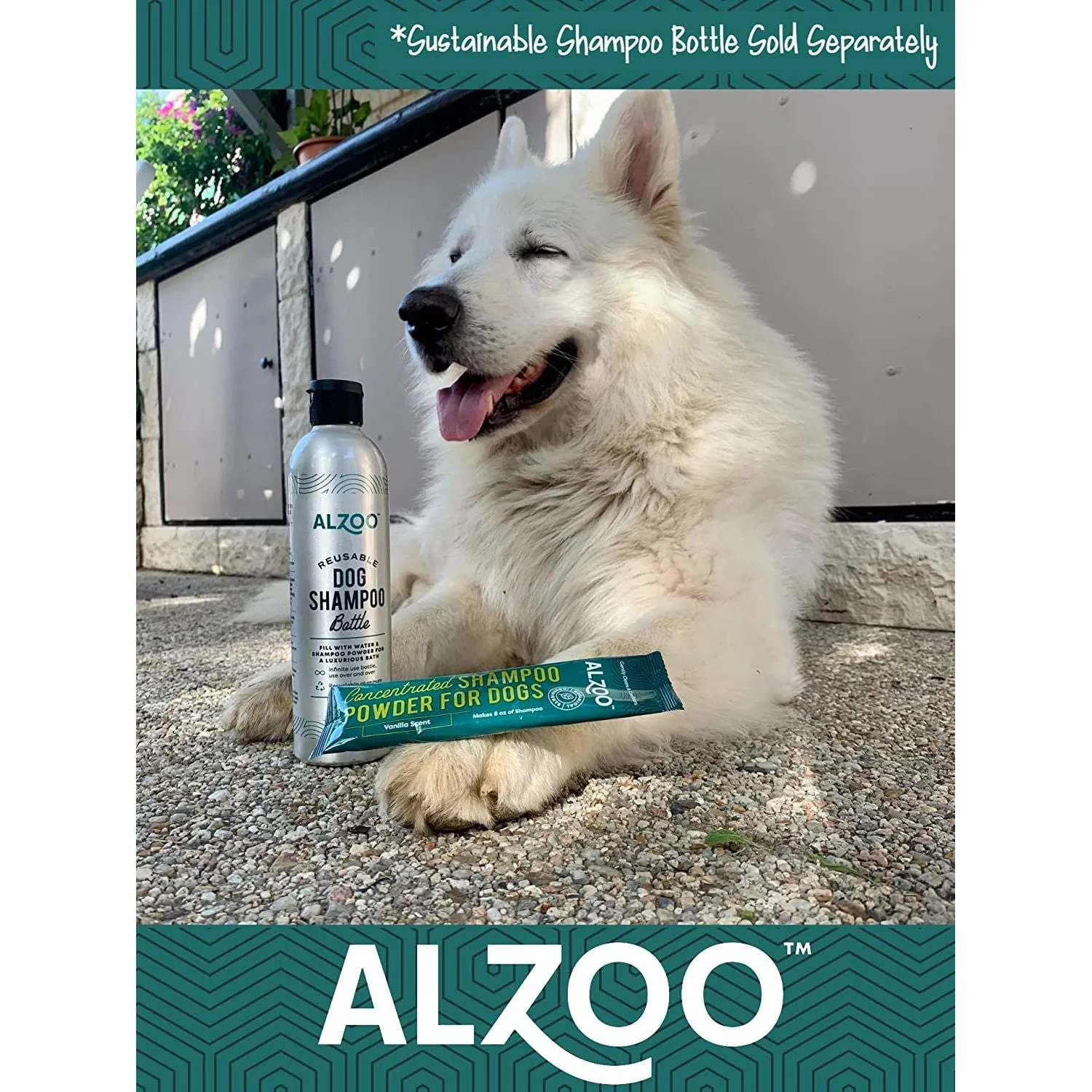 ALZOO Sustainable Concentrated Powder Shampoo Pouch for Dogs- 40gr