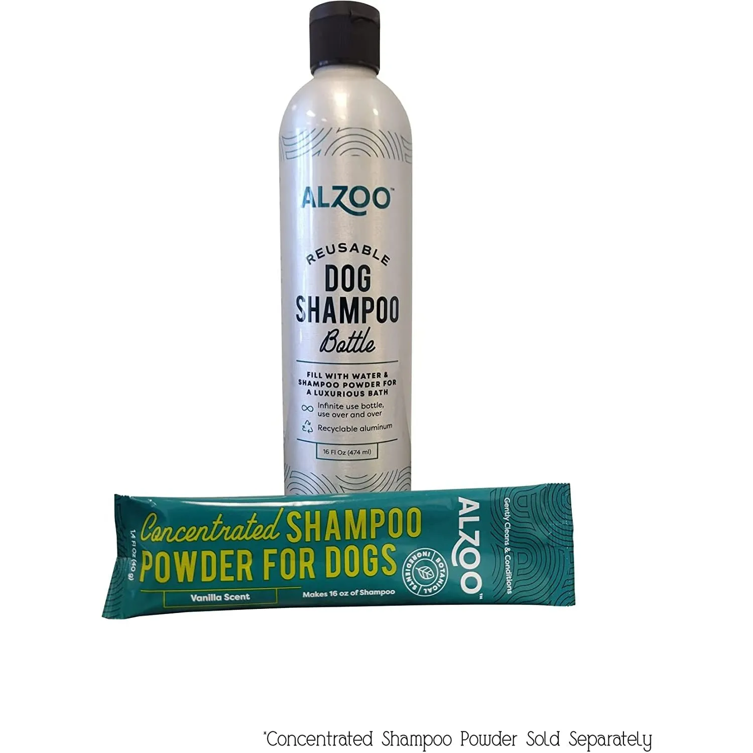 ALZOO Sustainable Concentrated Powder Shampoo Pouch for Dogs- 40gr