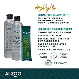 ALZOO Sustainable Concentrated Powder Shampoo Pouch for Dogs- 40gr