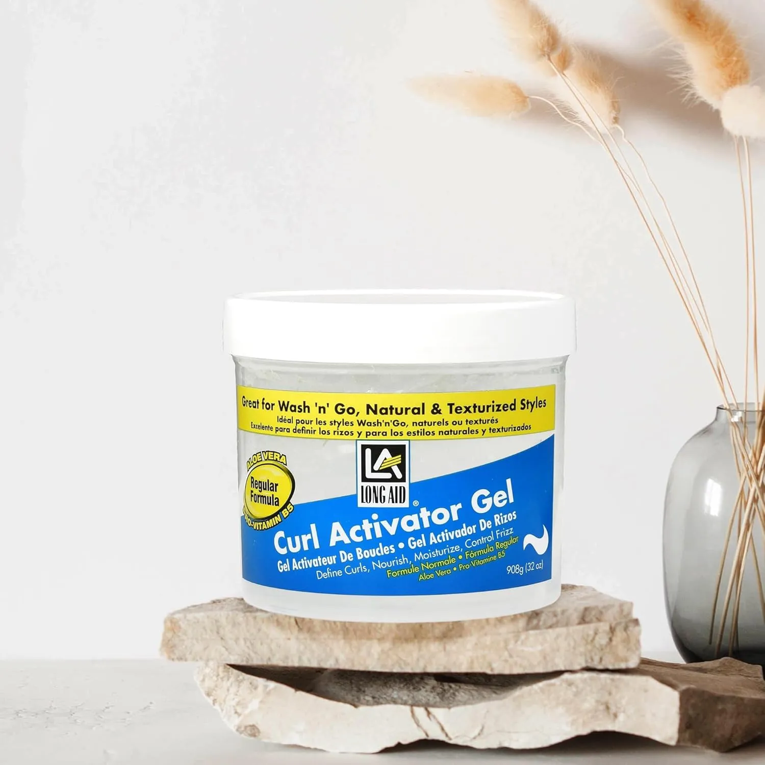 Ampro Long Aid Curl Activator Gel With Aloe Vera Regular Formula 284g