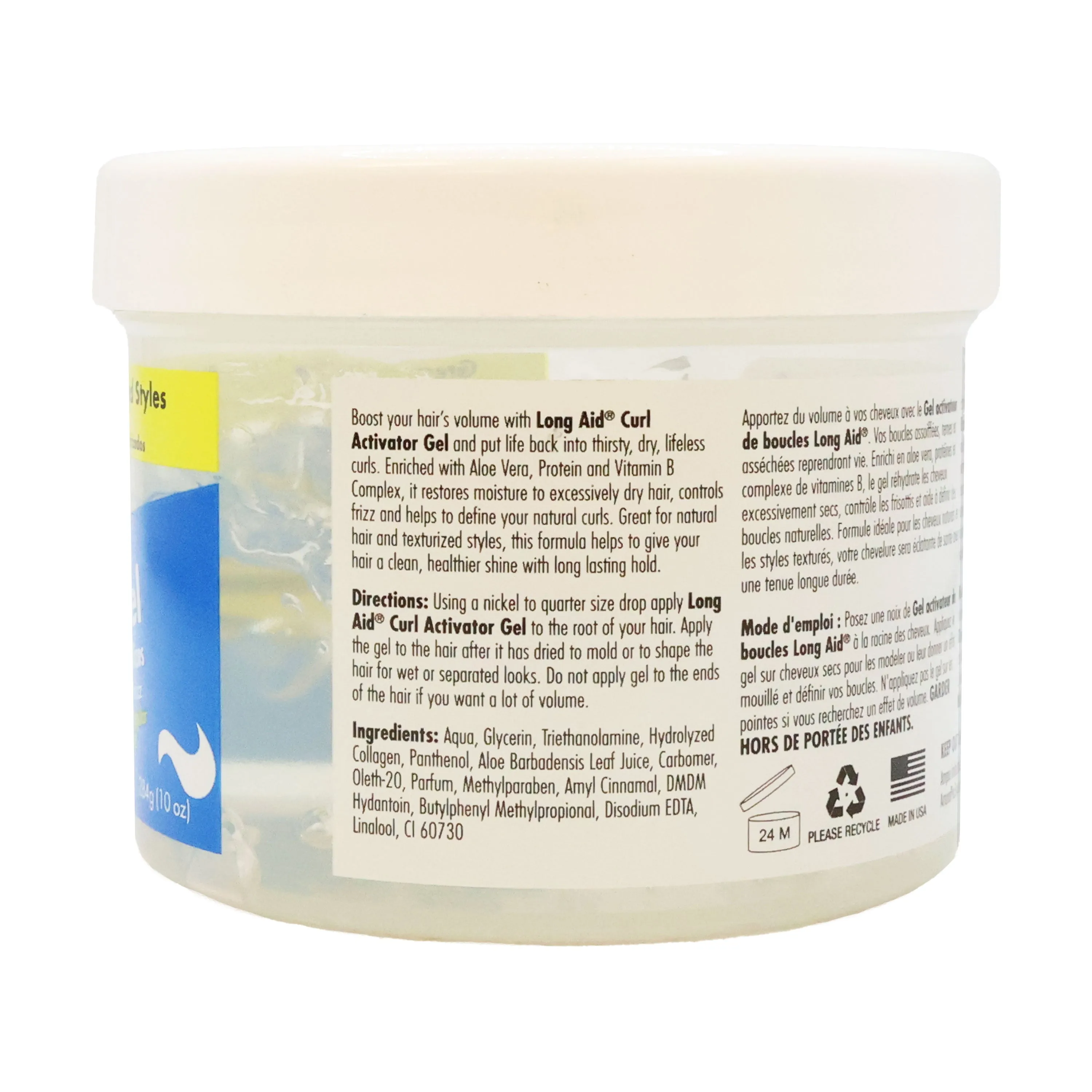 Ampro Long Aid Curl Activator Gel With Aloe Vera Regular Formula 284g