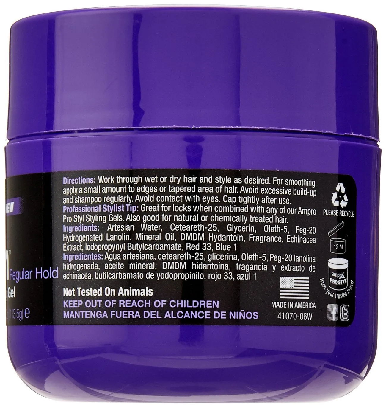 Ampro Shine N Jam Conditioning Gel Regular Hold With Echinacea