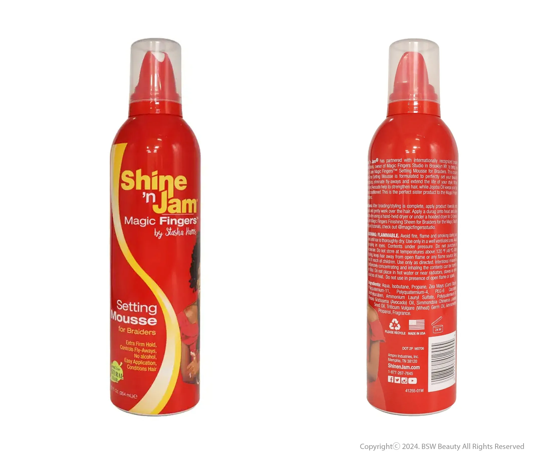 AMPRO SHINE N JAM MAGIC FINGER MOUSSE 12oz