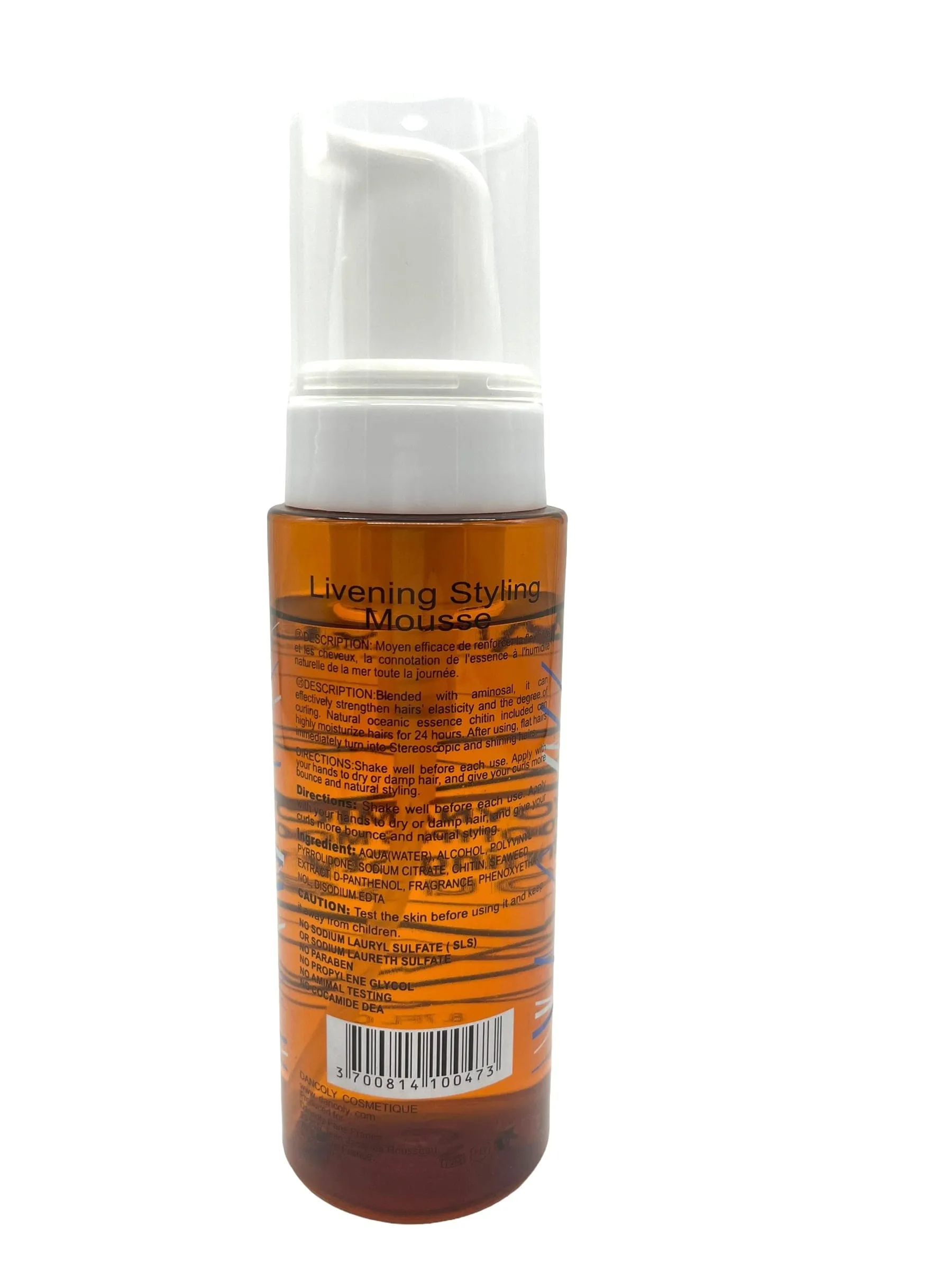 Angel Professional Hair Mousse Styling Livening Mousse 8 oz