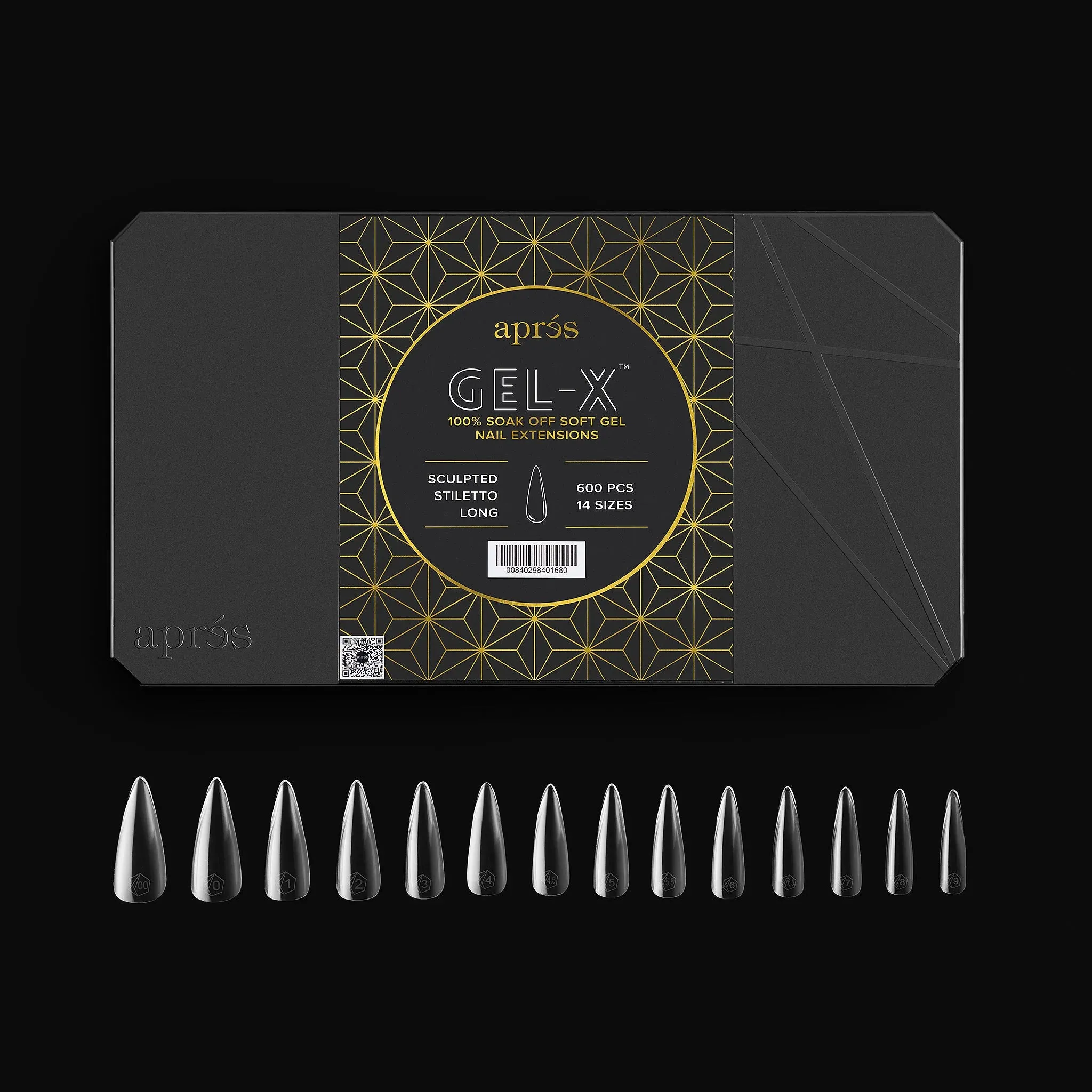 APRES GEL-X TIPS - SCULPTED STILETTO LONG - ORIGINAL & NEW