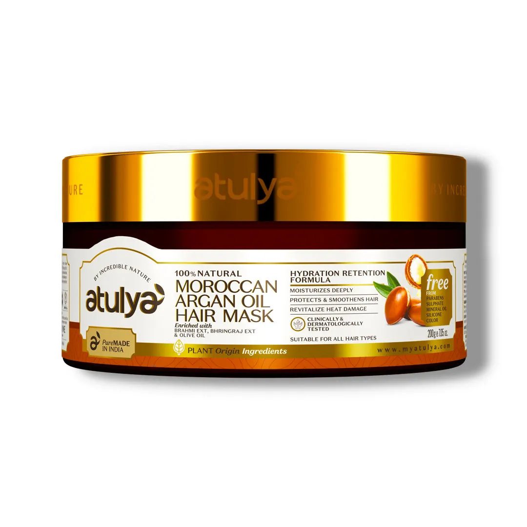 atulya Moroccan Argan Oil Hair Mask - 200gm (Buy 7 Products & Get Rs.700 Off)