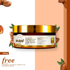 atulya Moroccan Argan Oil Hair Mask - 200gm (Buy 7 Products & Get Rs.700 Off)