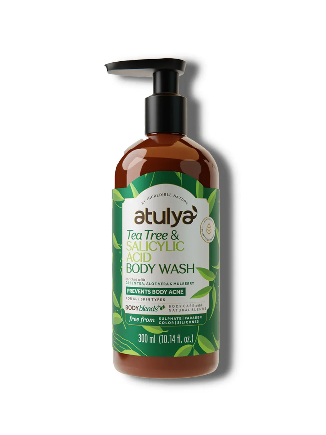Atulya Tea Tree & Salicylic Acid Body Wash | Paraben & SLS Free | Suitable for All Skin Types | 300 ML (Add 4 Products in the Cart & Get 2 Free Product Use Code: B2G2)
