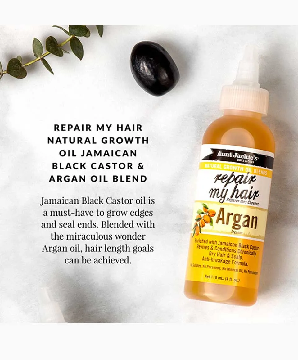 Aunt Jackie's Natural Growth Oil Repair My Hair Argan - No Dry Hair & Scalp 118ml