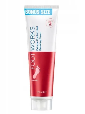 Avon Foot Works Extreme Cracked Heel Restoring Cream XXL Size - 150ml