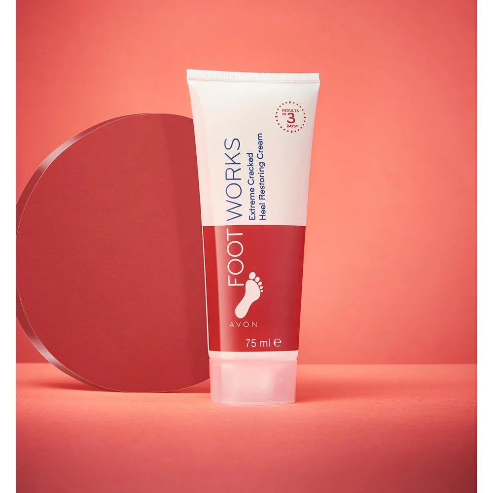 Avon Foot Works Extreme Cracked Heel Restoring Cream XXL Size - 150ml