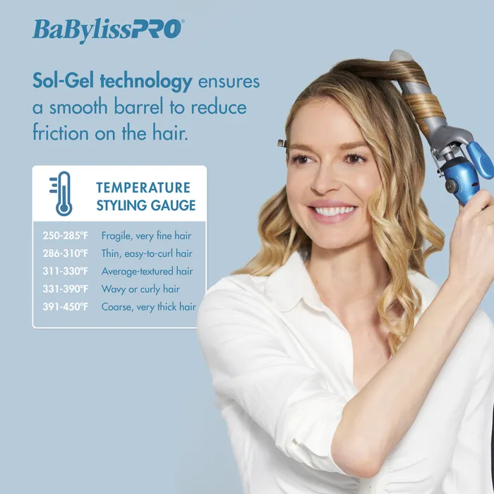 BaBylissPro Nano Titanium 1½" Spring Curling Iron