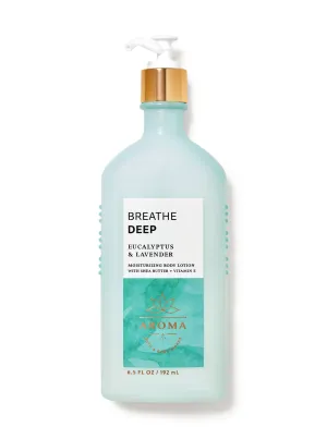 BATH AND BODY WORKS Aroma Eucalyptus Breathe Deep Lavender Moisturizing Body Lotion