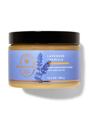 BATH AND BODY WORKS Aroma Therapy Lavender   Vanilla  Shea Sugar Body Scrub With Shea Butter