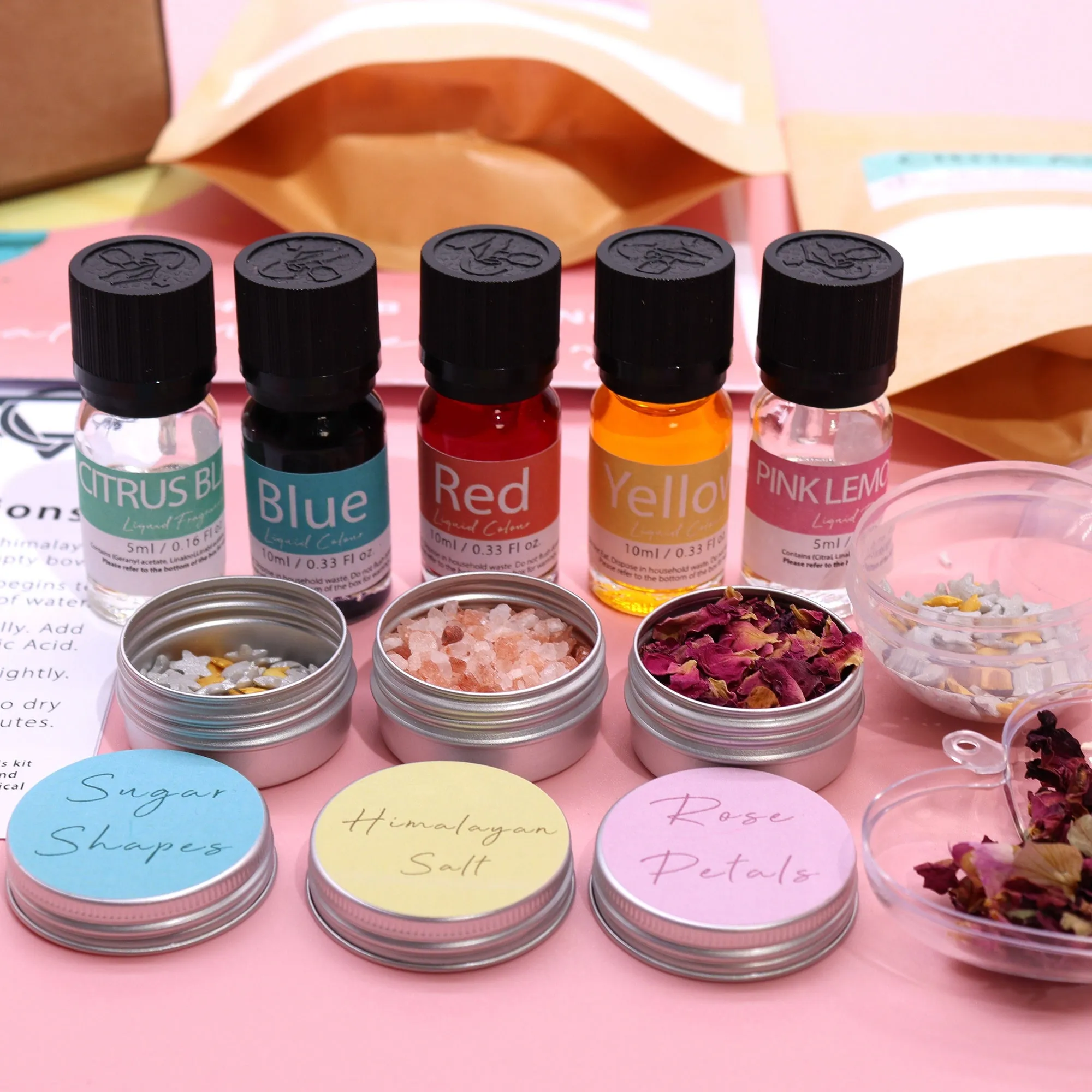 Bath Bomb Kit - Pink Lemonade & Citrus Blast - Per case: 1 Piece