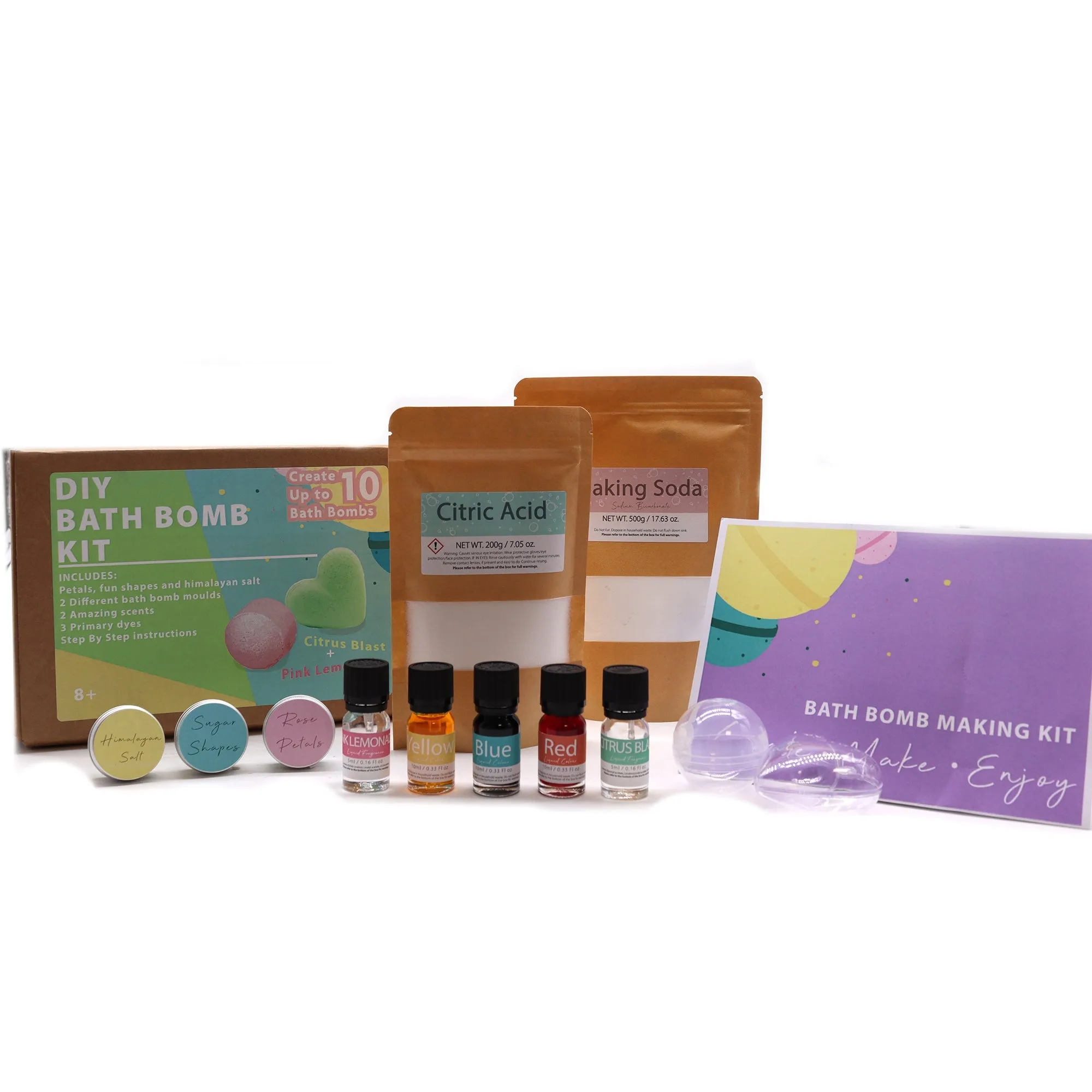 Bath Bomb Kit - Pink Lemonade & Citrus Blast - Per case: 1 Piece