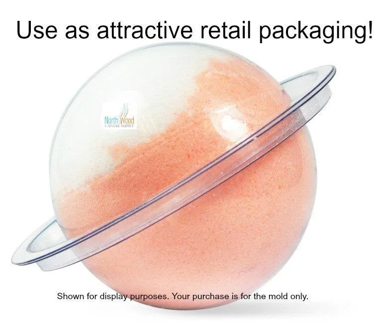 Bath Bomb Mold - 2.75" Round Plastic DIY Bath Bomb Mold