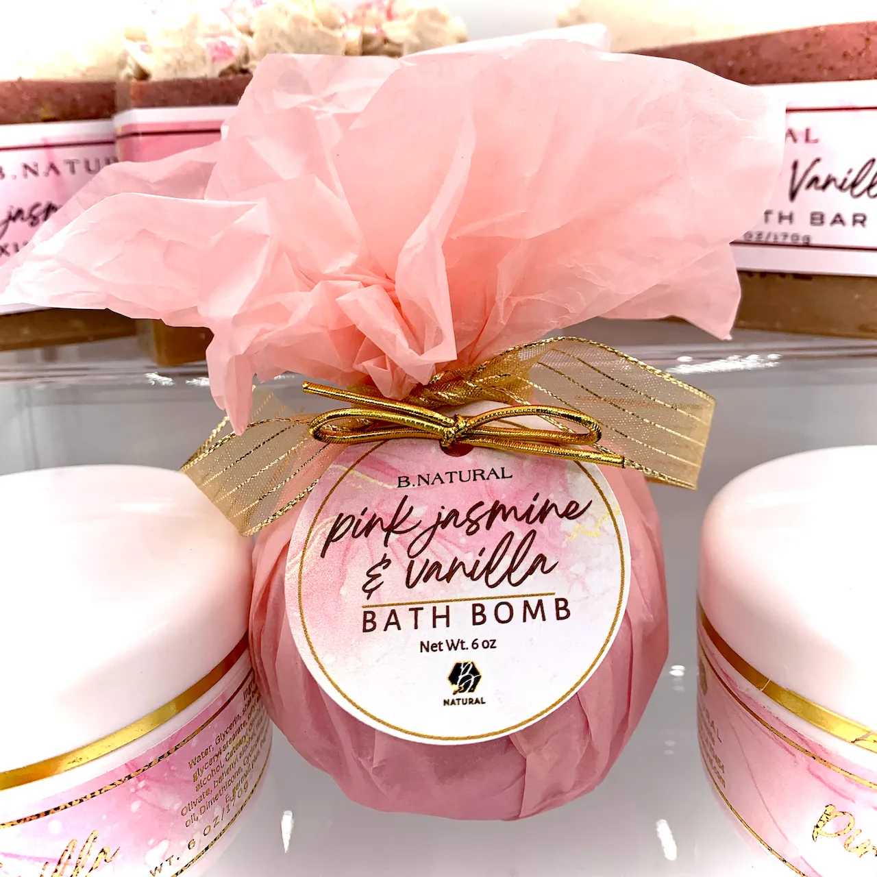 Bath Bomb | Pink Jasmine & Vanilla
