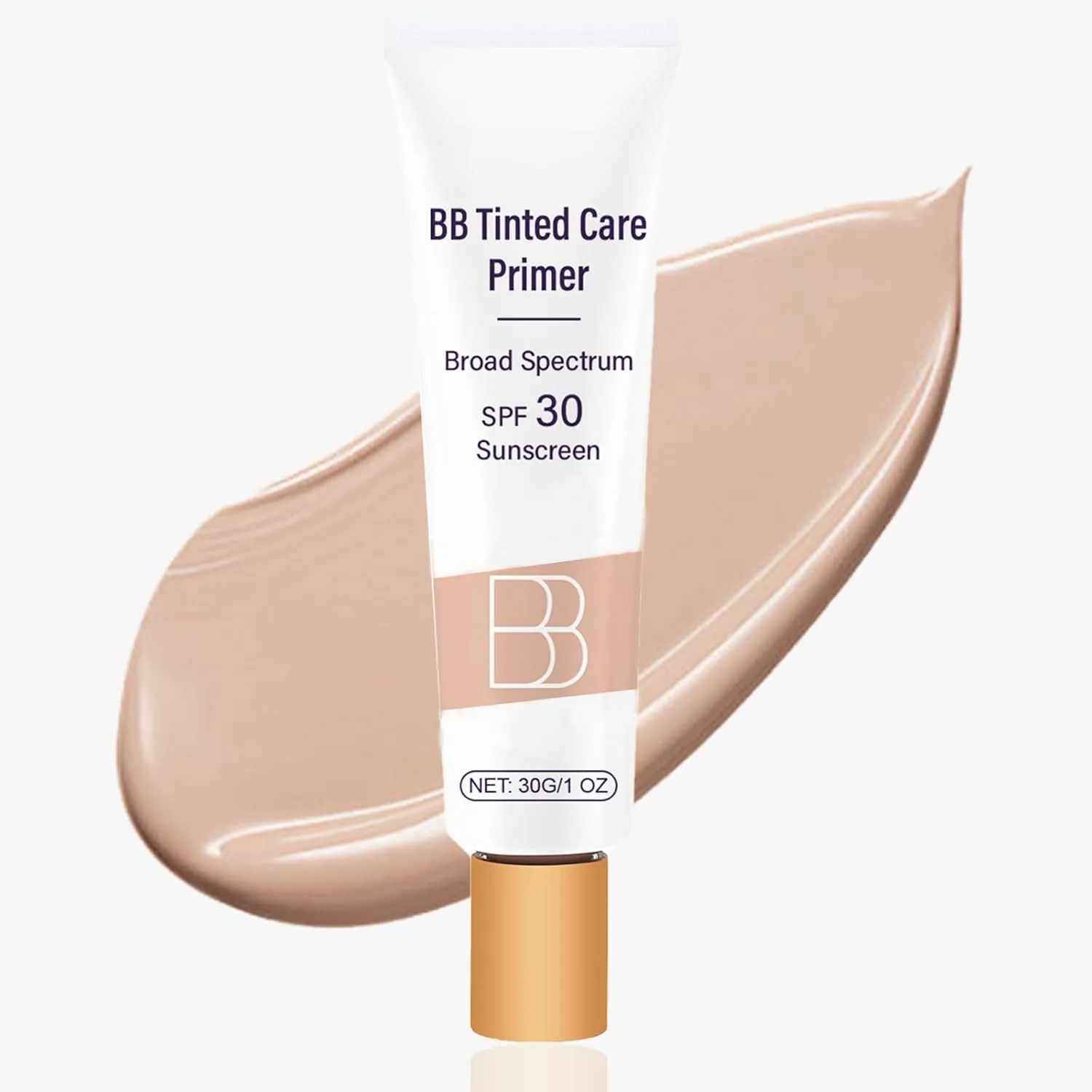 BB Blur Tinted Moisturizer Spf 30, BB Cream Tinted Moisturizer with Broad Spectrum Protection Against UVA and UVB Rays BB Tinted Care Primer Even Skin Tone Beauty Makeup for All Skin Types(2#Natural)