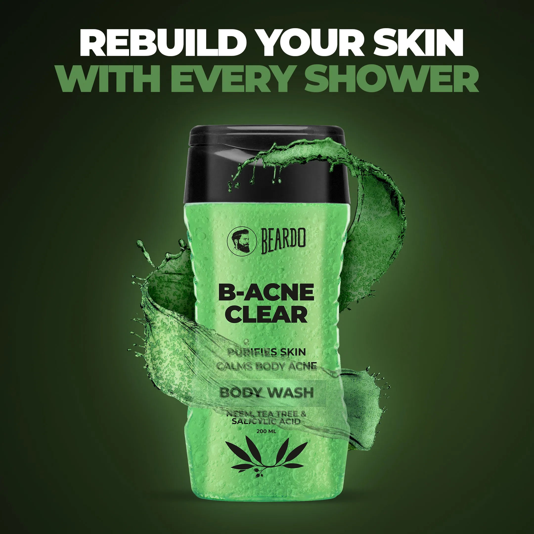 Beardo BODY-ACNE Clear Bodywash (3 x 200ml)