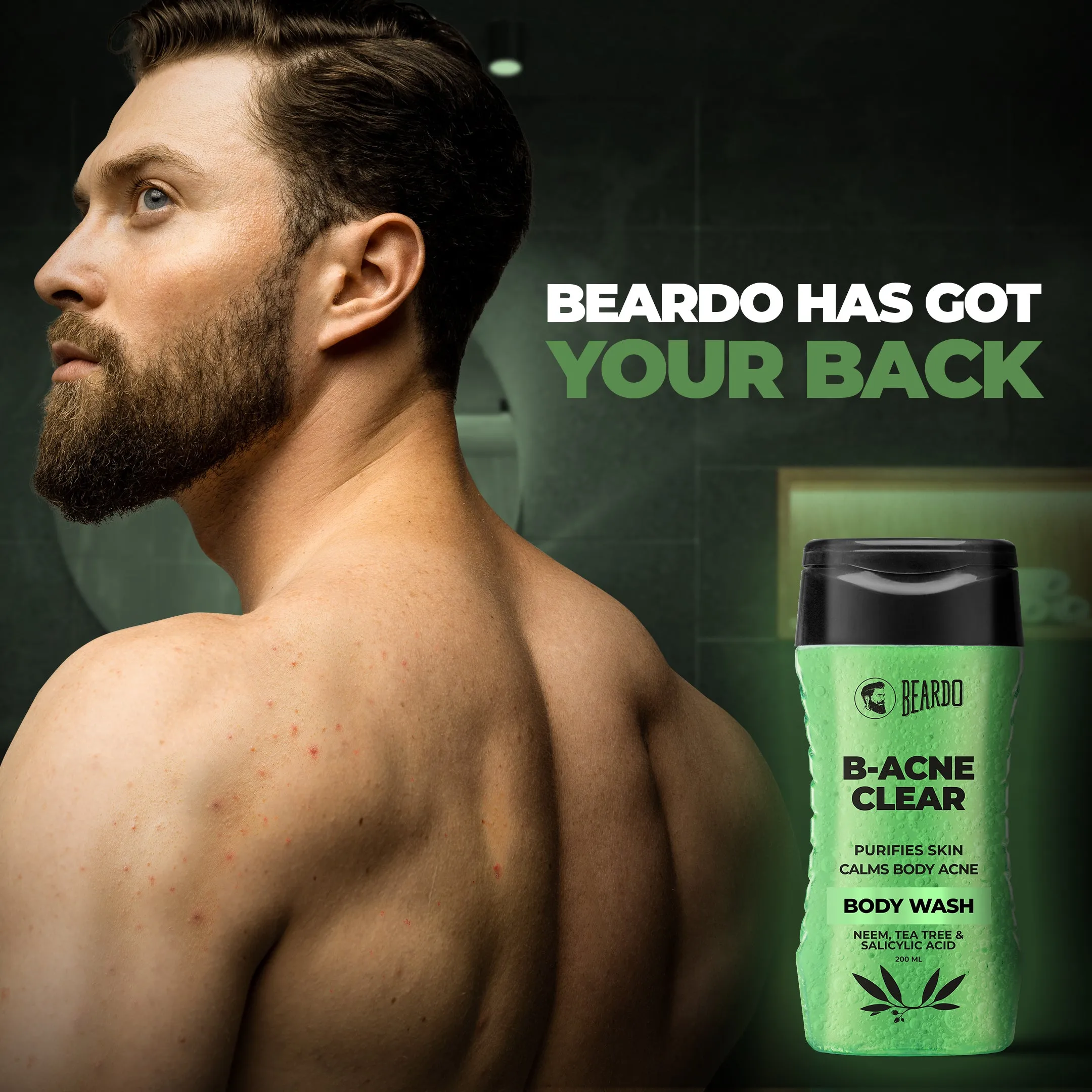 Beardo BODY-ACNE Clear Bodywash (3 x 200ml)