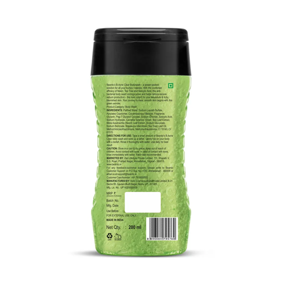 Beardo BODY-ACNE Clear Bodywash (3 x 200ml)