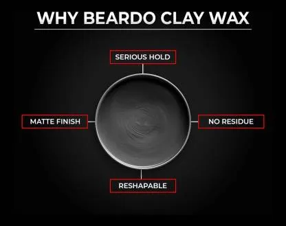BEARDO Hair CLAY Wax for Men, 75 gm